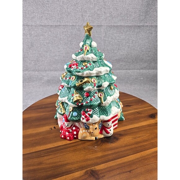 Hearthston Christmas TreeCookie Jar Holiday Christmas‎ In Box - Picture 2 of 10
